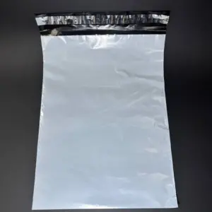 Курьерский пакет 32х45 см бело-серый без печати, без кармана