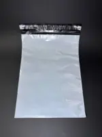 Курьерский пакет 32х45 см бело-серый без печати, без кармана