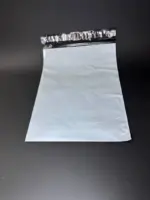 Курьерский пакет 32х45 см бело-серый без печати, без кармана