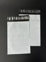 Курьерский пакет 34х45 см бело-серый без печати, без кармана