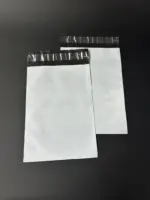 Курьерский пакет 34х45 см бело-серый без печати, без кармана