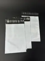 Курьерский пакет 34х45 см бело-серый без печати, без кармана