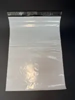 Курьерский пакет 34х46 см бело-серый без печати, без кармана