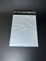 Курьерский пакет 36х50 см бело-серый без печати, без кармана