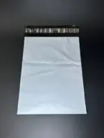 Курьерский пакет 36х50 см бело-серый без печати, без кармана