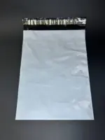 Курьерский пакет 40х50 см бело-серый без печати, без кармана