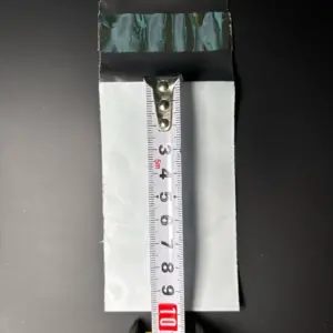 Курьерский пакет 6×10 см бело-серый без печати, без кармана