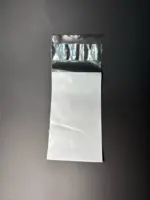 Курьерский пакет 6×10 см бело-серый без печати, без кармана