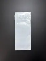Курьерский пакет 6×15 см бело-серый без печати, без кармана
