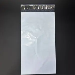 Курьерский пакет 6х20 см бело-серый без печати, без кармана