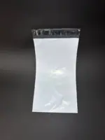 Курьерский пакет 6х25 см бело-серый без печати, без кармана