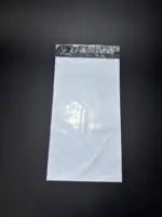 Курьерский пакет 6×30 см бело-серый без печати, без кармана