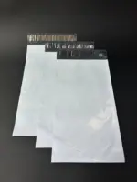Курьерский пакет 6×35 см бело-серый без печати, без кармана