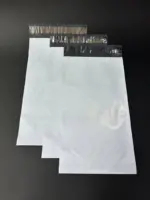 Курьерский пакет 6×35 см бело-серый без печати, без кармана