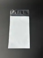 Курьерский пакет 8х15 см бело-серый без печати, без кармана