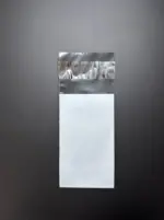 Курьерский пакет 8х20 см бело-серый без печати, без кармана