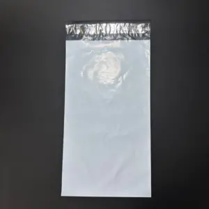 Курьерский пакет 8х30 см бело-серый без печати, без кармана