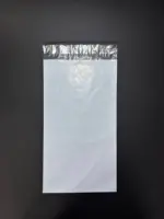 Курьерский пакет 8х30 см бело-серый без печати, без кармана