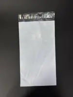 Курьерский пакет 8х35 см бело-серый без печати, без кармана