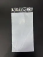 Курьерский пакет 8х35 см бело-серый без печати, без кармана