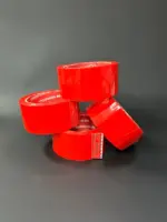 Скотч красный 66м намотка * 48мм ширина — Клейкая лента упаковочная красная 66 метров