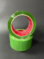 Скотч зеленый 66м намотка * 48мм ширина — Клейкая лента упаковочная зеленая 66 метров