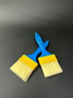 Кисточка для краски 6,5 см цвет синий искусственная щетина
