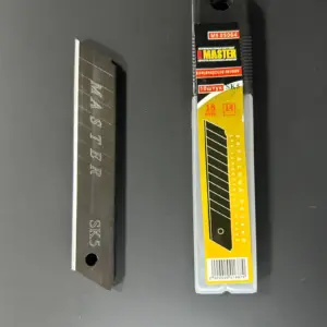 Сменные канцелярские лезвия 18мм для строительных ножей упаковка 10 штук