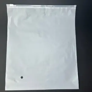 Пакеты zip-lock (зип-лок) 30×40 см белый матовый с бегунком (замком) 140 мкр