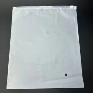 Пакеты zip-lock (зип-лок) 35х45 см белый матовый с бегунком (замком) 140 мкр